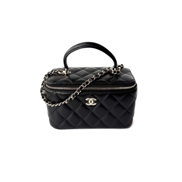 Chanel Vanity Case Bag in Quilted Lambskin